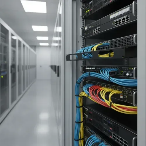 KIT COM 10UN Guia de Cabo 1U Sollan em ABS - Organizador de Cabos para Rack 19"