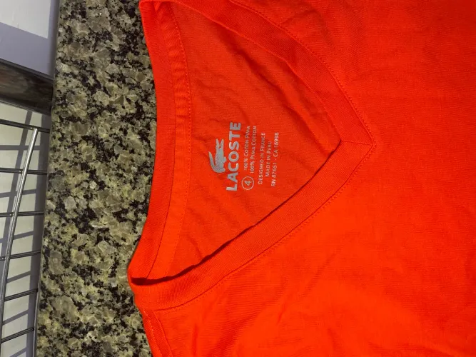 Camisa Lacoste laranja original