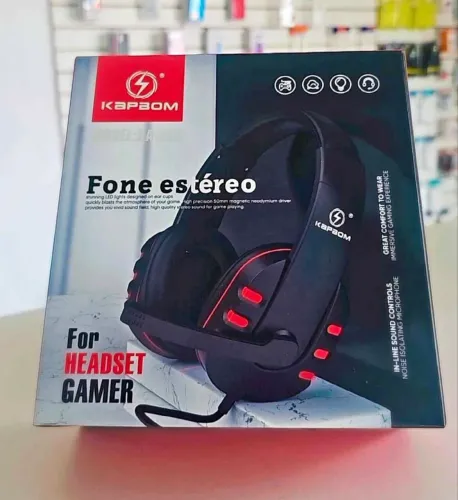 Headset Gamer com fio - Novo Na Caixa