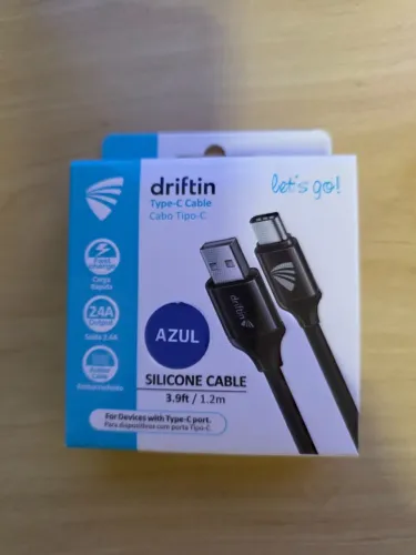 Cabo Tipo-c Driftin Azul Silicone 1.2m