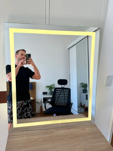 Espelho salão barbearia maquiagem