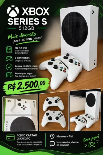 ? XBOX SERIES S 512GB + 2 CONTROLES
