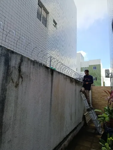 Instalação de concertina 