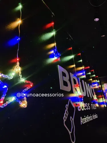 Cortina de led decorativa estrelas 3m