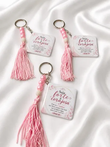Kit de 3 chaveiros personalizável