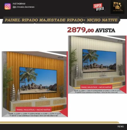 PAINEL RIPADO MAJESTADE+NICHO NATIVE