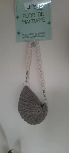 Bolsa concha em croche