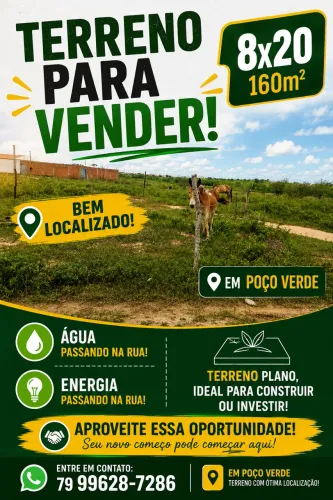 Terreno 8X20 Poço verde