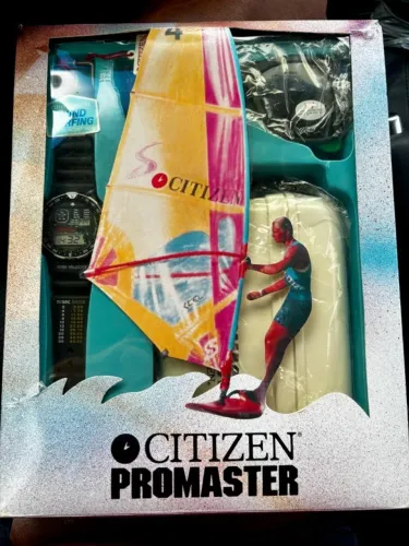 Citizen Windsurf D060 Série Prata Kit Colecionador Raríssimo