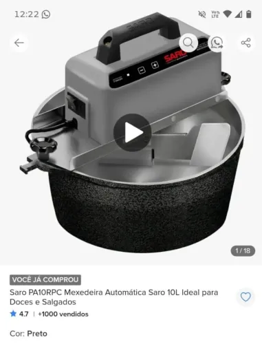 Panela mexedora de doces
