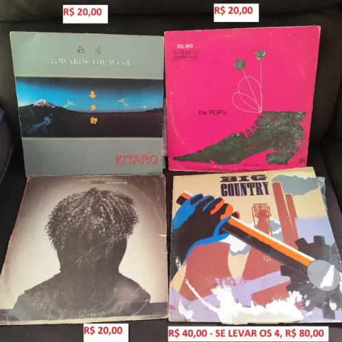 DISCO DE VINIL LP - VALORES NA IMAGEM