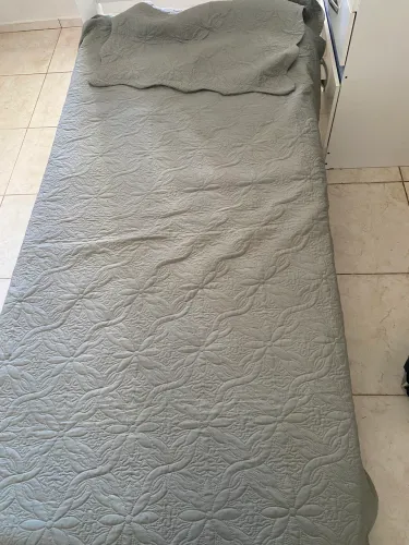 Colcha de cama de solteiro com fronha de travesseiro 