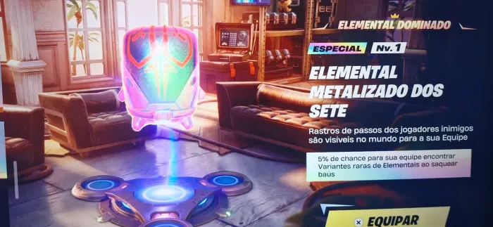 Elemental Metalizado dos Sete - Fortnite