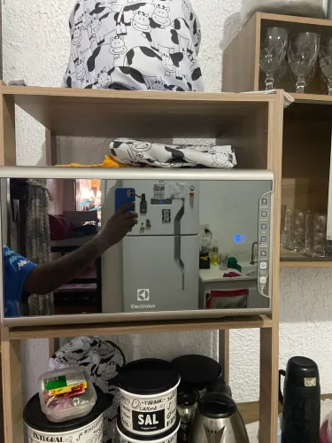 Microondas Electrolux espelhado 