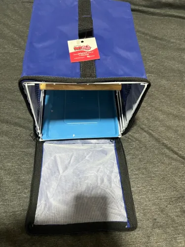 Gaiola para transporte de calopsitas, azul, nova.