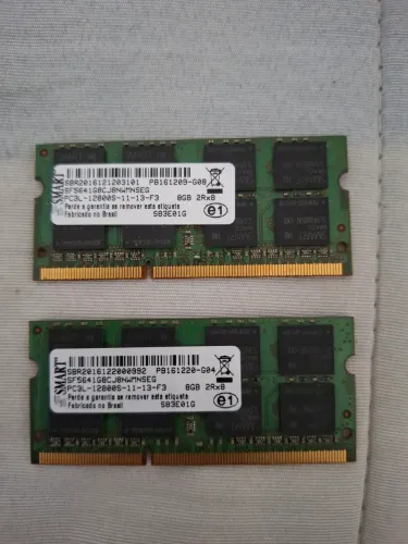 2x memória ram 8gb para notebook