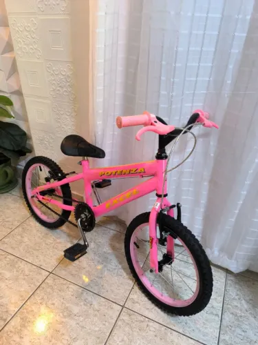 Bicicleta Bike aro 16 Rosa Meninas, Tudo ok!