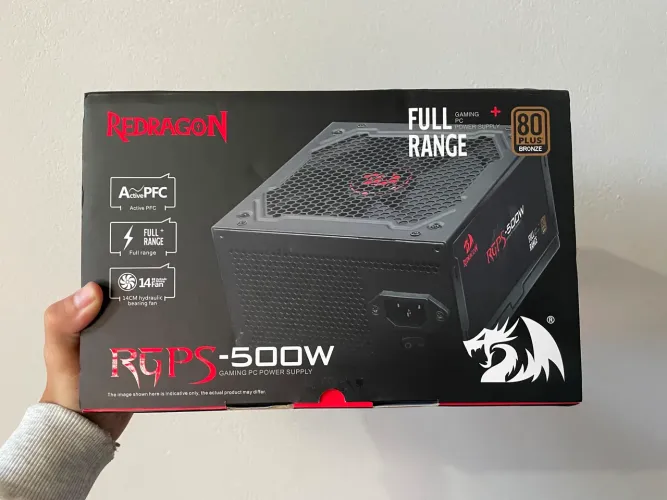 Fonte 500w plus bronze REDRAGON