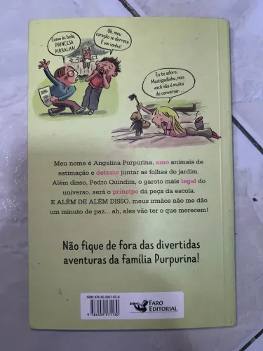 Livro Angelina Purpurina Vol. 2 - Nunca lido, ótimo estado