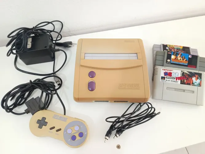 Super Nintendo Baby RF com 2 jogos