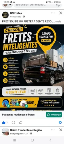 pequenos Fretes, descarte de móveis.