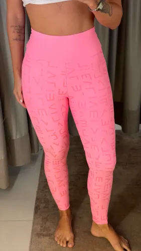 Calça legging Live na cor rosa tamanho P