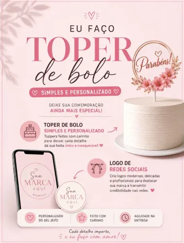 Topper de bolo