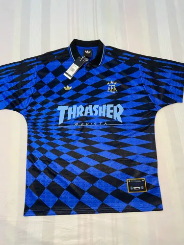 Polo adidas x seleção argentina x thrasher