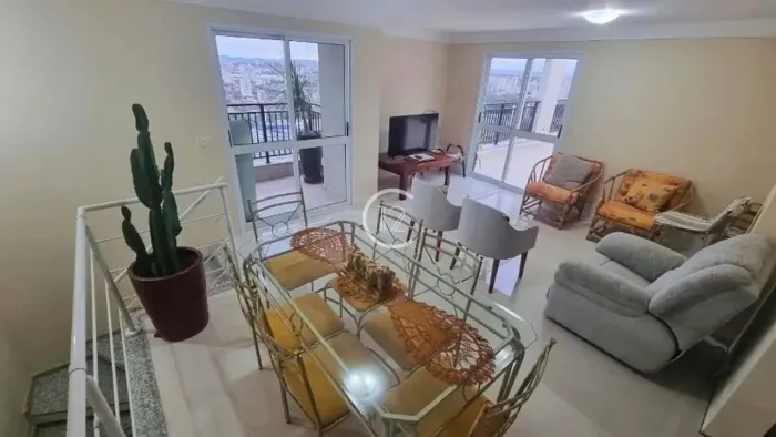 Cobertura duplex com 4 dormitórios à venda, 243 m² por R$ 2.025.000 - Jardim Aquarius - Sã