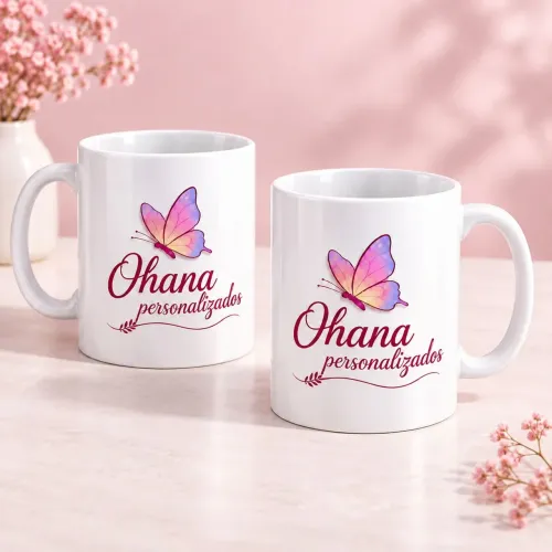 Canecas, azulejos e chaveiros personalizados | Ohana Personalizados.