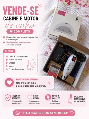 Cabine e motor de unha