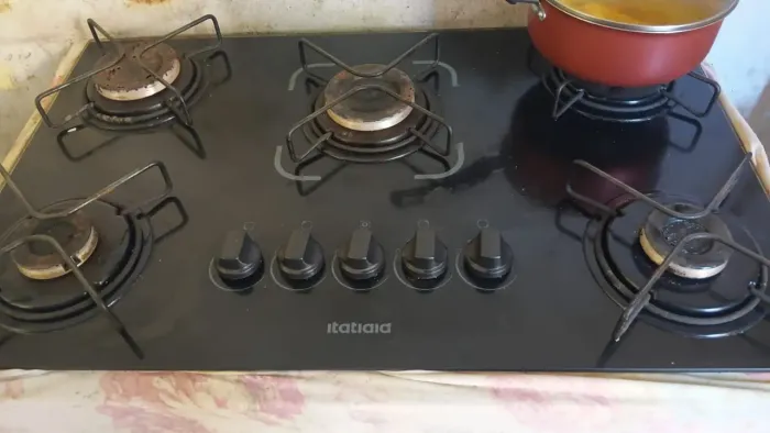Fogao cooktop + forninho eletrico