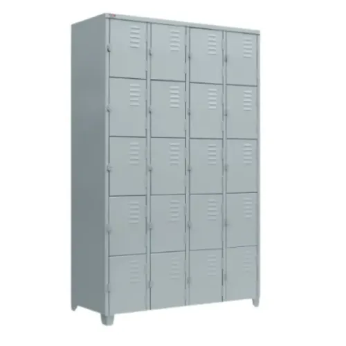 Armário Roupeiro de Aço 20 Portas Locker de Aço Vestiário