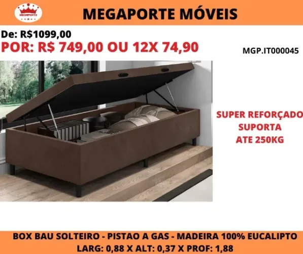BOX BAÚ SOLTEIRO