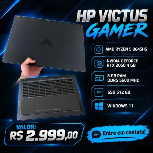 ? NOTEBOOK GAMER HP VICTUS - ÓTIMO DESEMPENHO! ?