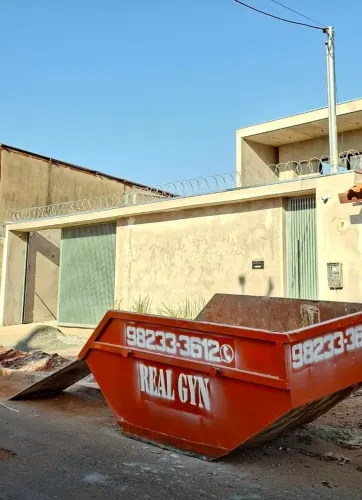 Caçambas para obra