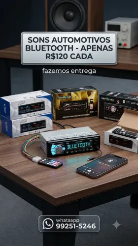Aparelho de som automotivo com bluetooth a pronta entrega !