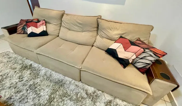 Sofá retrátil 3 lugares