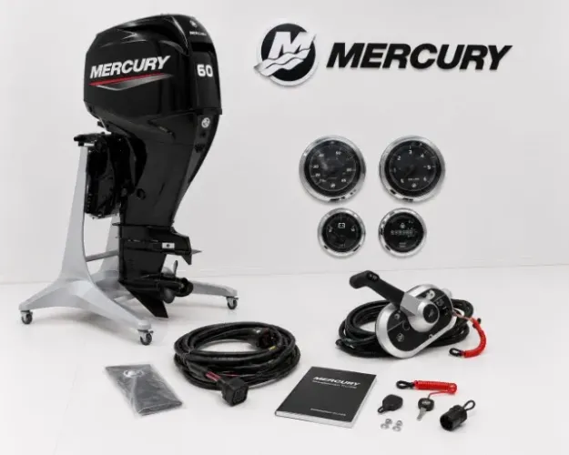 Motor 60hp Mercury Zero km 3 anos de garantia