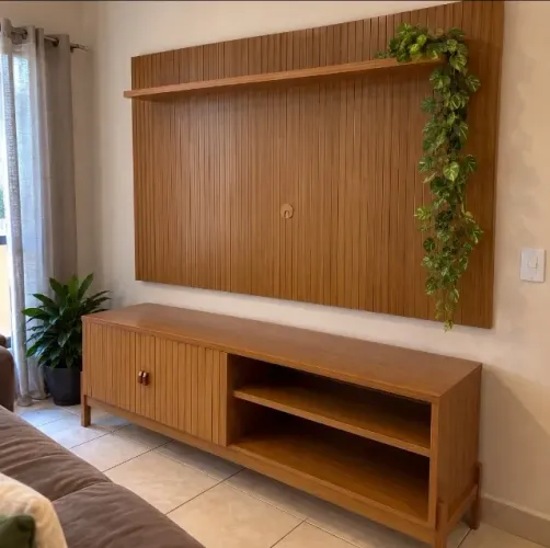 Rack Com Painel Para TV Até 55" (Produto Novo)