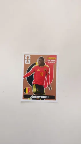 Extra Sticker Jeremy Doku Bronze em bom estado 