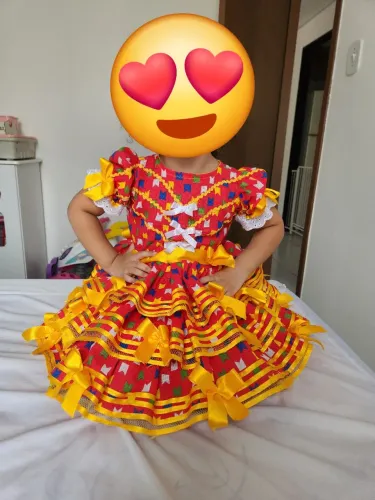 Vestido Junino Infantil Luxo Até 2 anos - Perfeito para o São João