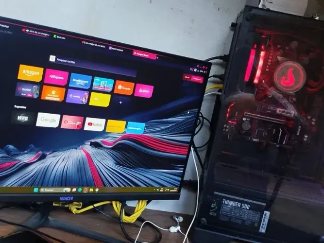 PC Gamer Ryzen 7 5700G + Monitor 200Hz | Aceito Troca por IPhone 
