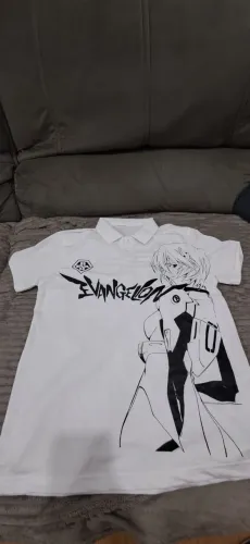 Camiseta Polo estilo anime evangelion