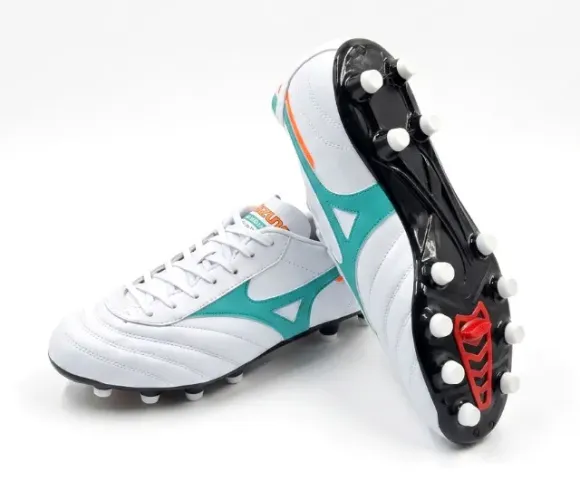 Chuteira Mizuno Morelia Society ou campo CLASSIC branca adulto
