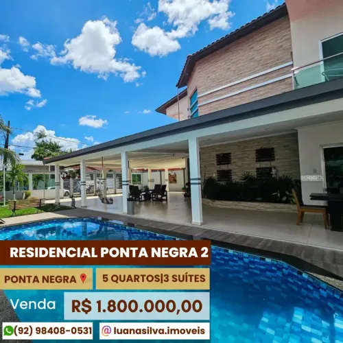 COND PONTA NEGRA 2 - Imóvel para venda  com 5 quartos em Ponta Negra - Manaus - AM