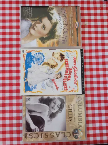 DVD Clássicos Judy Garland, Agora Seremos Felizes, Rita Haywoeth em Gilda e Irene Dunne