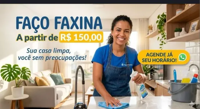 Faxineira Disponível - Contrate Já