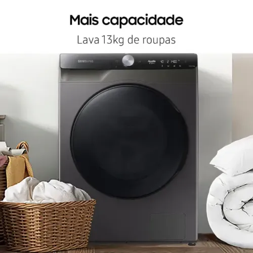 Lava e Seca Samsung 11kg WD11T Nova Com nota fiscal Ecobubble Wi-Fi Motor Inverter