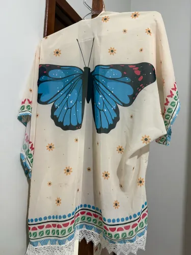 Kimono Estampado com Borboleta